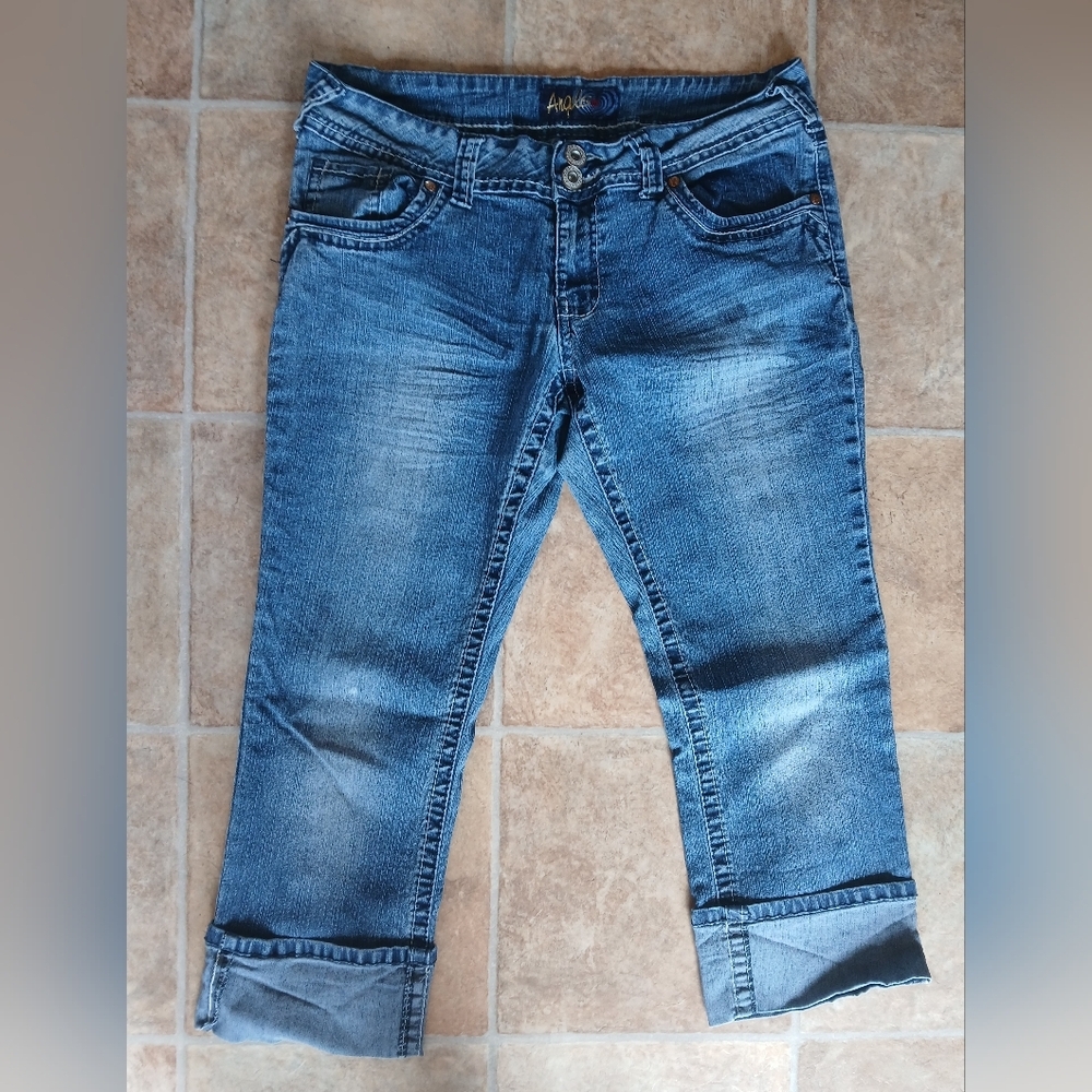 Angels Women's Blue Ankle & Cropped Jeans